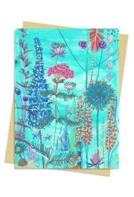 Flame Tree Karnet B6 Niebieski ogr�d Lucy Innes William