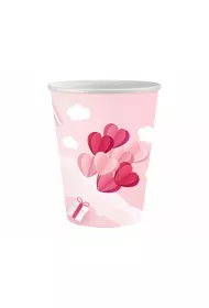 Godan Kubeczki papierowe Love 250ml 6 szt.