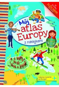 M�j atlas Europy z naklejkami