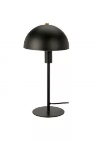 H&S Decoration Lampa metalowa w ksztacie grzybka czarna 36 cm