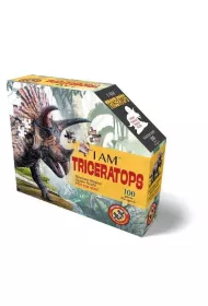 Puzzle konturowe 100 el. I am - Triceratops Madd Capp
