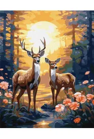 Ideyka Malowanie po numerach - Wdzi�czny jele� 40x50cm