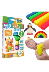 Zestaw ciastoliny piankolina neon 6 kolor�w Lovin
