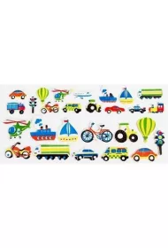 Fandy Naklejki piankowe 3D - Transport 35 szt.