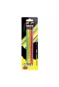 Easy Stationery O��wek z gumk� Fluo 4 szt.