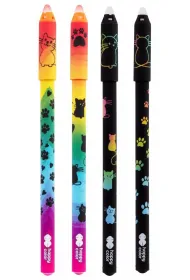 Happy Color, D�ugopis wymazywalny niebieski - Miaow!, 1 szt.