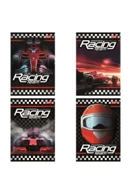 St. Majewski Zeszyt A4 32 kartki kratka. Ok�adka laminowana  lakier miejscowy UV 70 g/m2. Racing Team