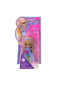 Barbie Extra Mini Minis Lalka Niebieska sukienka z trenem HNR61 Mattel