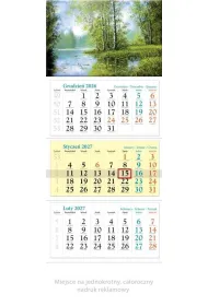 Lucrum Kalendarz 2027 tr�jdzielny Rozlewisko