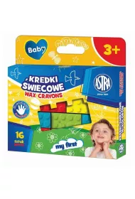 Astra Kredki �wiecowe w kszta�cie klock�w 16 szt.