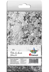 Titanum Folia do z�oce� w p�atkach srebrny 3 g