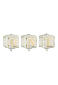 PartyDeco Balony foliowe kostki One 34x36cm