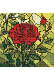 Diamentowa mozaika - Witra�. R�a 30x30cm