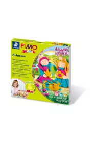 Staedtler Fimo Masa plastyczna termoutwardzalna Kids, Form&Play Ksi�niczki, 42g, 4 kostki, zestaw z akcesoriami 4x42g