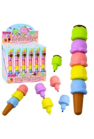 LeanToys Zakre�lacze Lody w ro�ku pastelowe 5 kolor�w