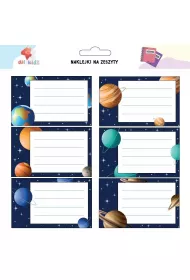 All4Kids Naklejki na szafk i zeszyt Kosmos