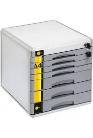 Szafka na dokumenty 7 szufl. metalowa YELLOW ONE
