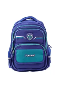 LeanToys Plecak szkolny granatowo zielony 20L