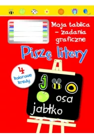Pisz� litery. Moja tablica - zadania graficzne + 4 kolorowe kredy