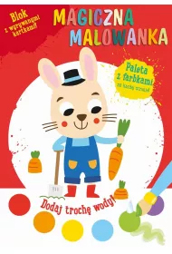 Magiczna malowanka z farbkami. Kr�lik