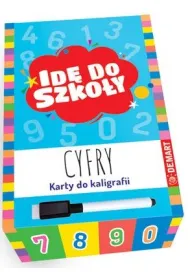 Id� do szko�y. Cyfry. Karty do kaligrafii z pisakiem sucho�cieralnym