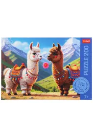 Puzzle 200 el. Kolorowe lamy Trefl