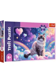 Puzzle 160 el. Domowy kotek Trefl
