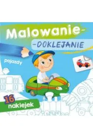 Ksi��eczka 15X15 cm Malowanie-doklejanie. Pojazdy  Naklejki SKRZAT 159949