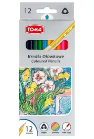 Toma Kredki o��wkowe tr�jk�tne 12 szt.