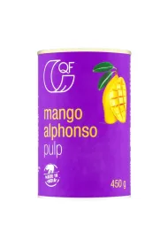 Quality Food Pulpa z mango Alphonso 99,9% mango 450 g