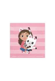 PartyDeco Serwetki Koci Domek Gabi 33 cm x 33 cm 20 szt