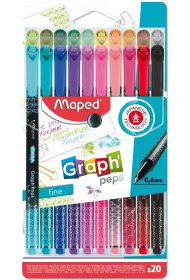 Maped Cienkopis Graph Peps Deco 20 kolor�w
