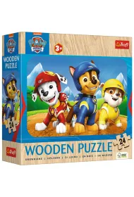 Puzzle drewniane 24 el. Urocza Psia Ekipa Trefl