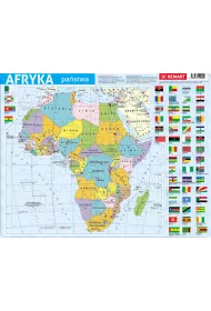 Puzzle ramkowe 72 el. Afryka mapa polityczna Demart