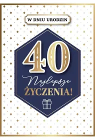 Armin Style KARNET URODZINY 40 B6 Z KOP AS GM-1217 FOL