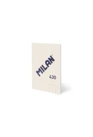Milan Zeszyt klejony A5/48K g�adki be�owy