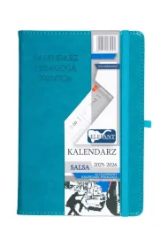 Elefant Kalendarz pedagoga 2025/2026 A5 tygodniowy Salsa turkusowy