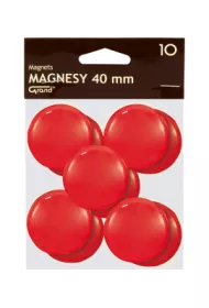 Magnesy Grand 40 mm czerwone op. 10 sztuk
