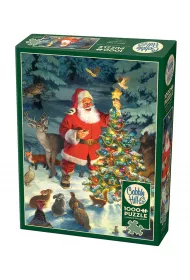 Puzzle 1000 Choinka witego Mikoaja G3 Cobble Hill