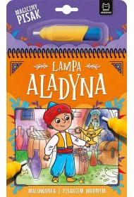 Lampa Aladyna. Malowanka z pisakiem wodnym
