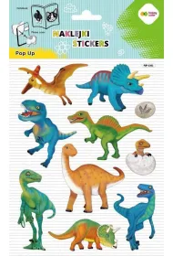 Happy Color Naklejki 3D POP UP - Dino World 146x240 mm