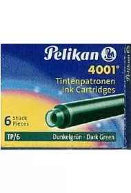Pelikan Naboje krtkie zielone 6 szt.