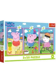 Puzzle 3x50 el. Si�a przyja�ni Peppa Pig Trefl