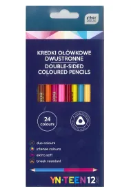 Interdruk Kredki dwustronne 24 kolor�w
