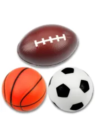 Zestaw piankowych pi�ek sportowych 3 szt. LeanToys