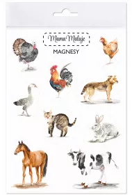 Mama Maluje Magnesy Zwierz�ta wiejskie 9 szt.