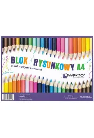 Blok rysunkowy a4 kolor Wektor 10szt/opak