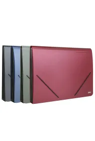 Deli Teczka A4 z gumk� 13-przegr�dek 1szt.mix
