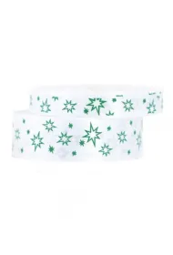 Pogotowie Florystyczno �lubne Wst��ka satynowa w gwiazdki 12 mm/22mb