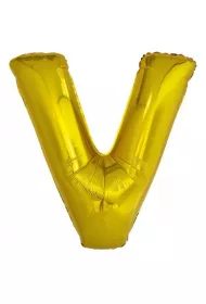 Amscan Balon foliowy litera V z�ota 78x86cm
